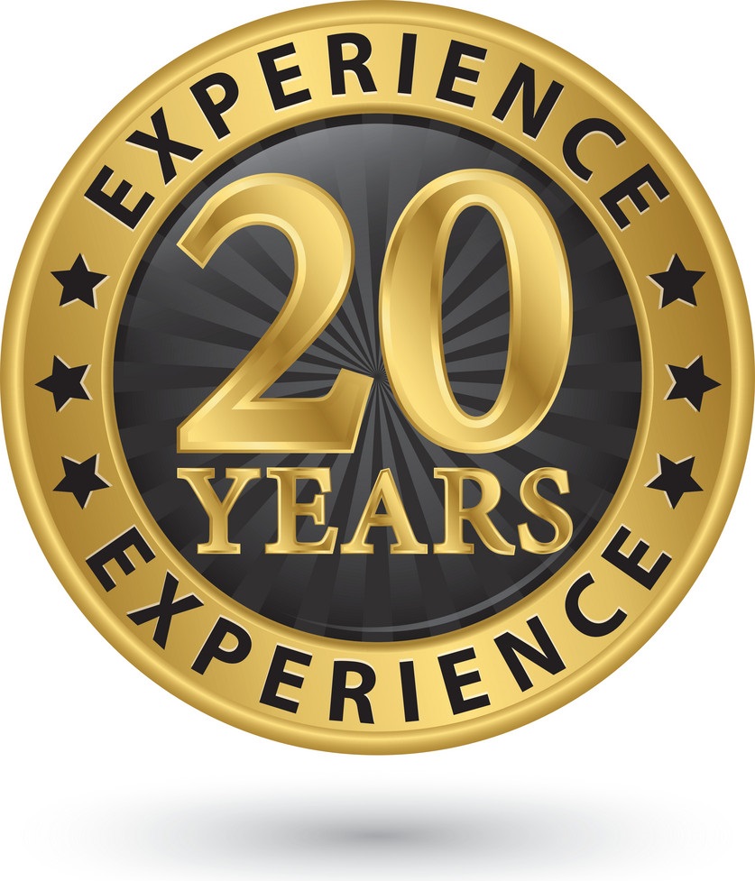 20 years of experience